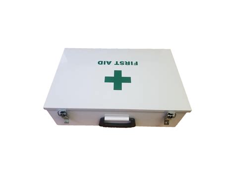 metallic first aid box|metal first aid box empty.